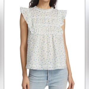 Rails Filomena bluebell eyelet top size XS